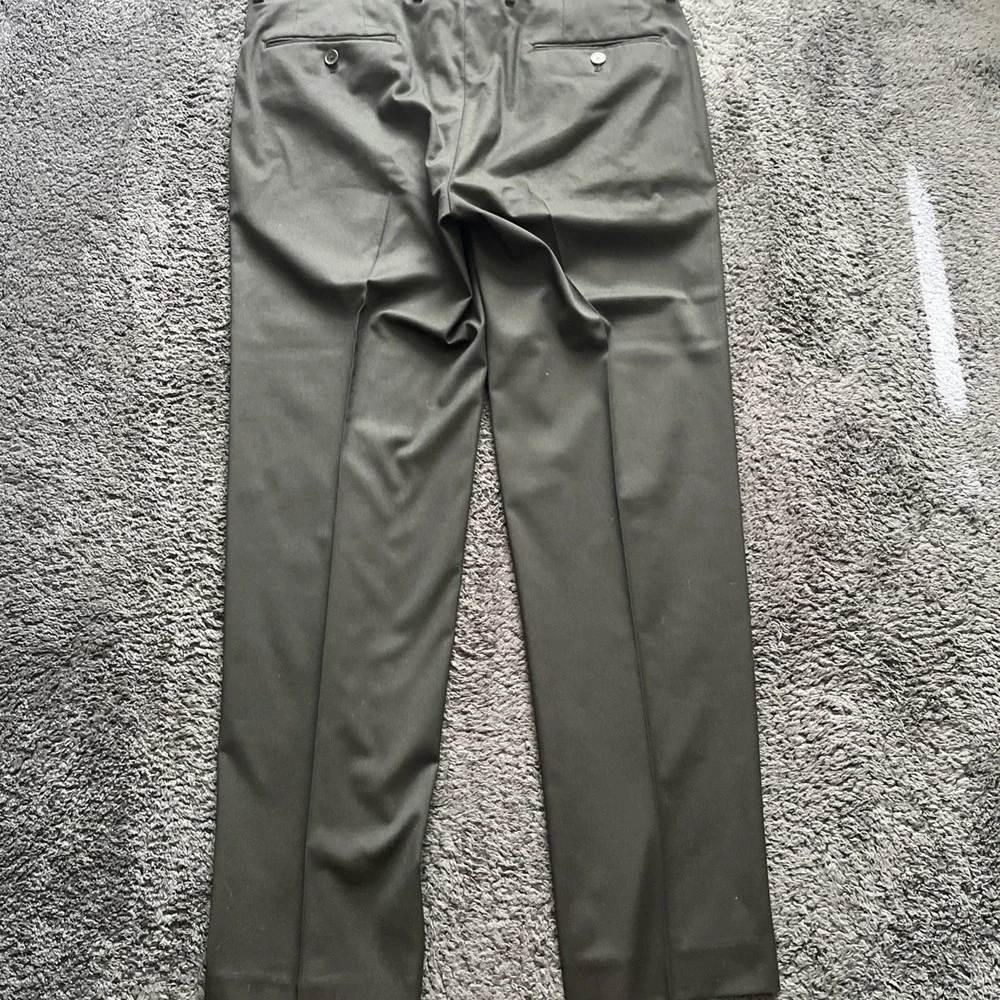 lauren ralph lauren trousers men's 34X30 black total comfort poly blend business